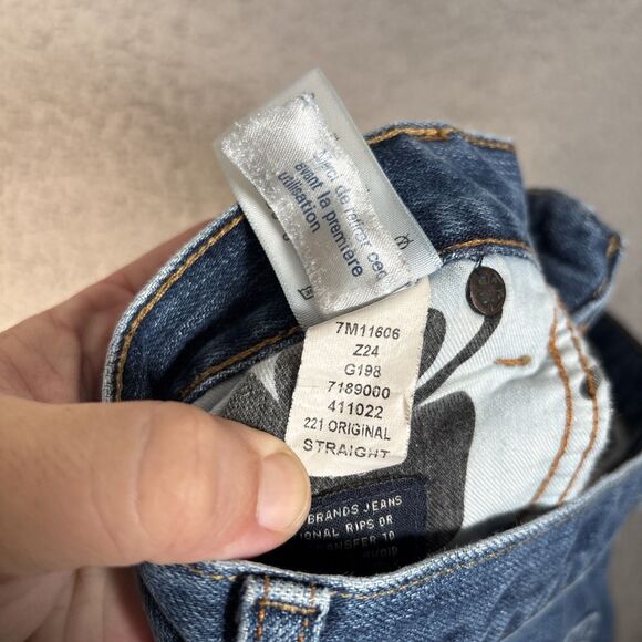 Lucky Brand Jeans Men’s Size 32x32 221 Original Straight Premium Italian Leather - Picture 12 of 16